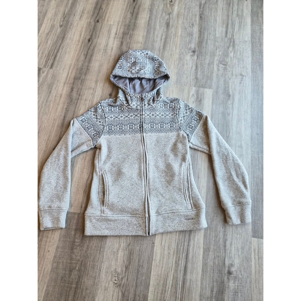 Patagonia Better Sweater Icelandic Hoody Women's S Fair Isle Gray Full Zip 25085